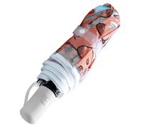 Ombrello per bambini - Metallo PVC, 97 x 57 cm, ombrello pieghevole, resistente al | Mini palude leggero da tasca con protezione contro la pioggia per bambini, scuola, viaggi, uso