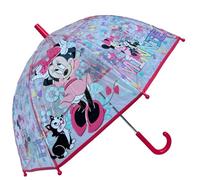 Ombrello per bambini Minnie Disney ombrello a cupola con manico a U 8 raggi apertura manuale antivento