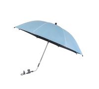 Ombrello per Bambini Ombrellon con Clamp,75cm Ombra per Clamp-On, con Clip Fixing Device UPF 50+,Ombrelini parasole per di Patio, Passeggini (Blu)
