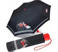 Ombrello per Bambini SCOUT Ombrello Tascabile per Zaino con Strisce Riflettenti Extra Leggero, Rosso Racer, 90 cm