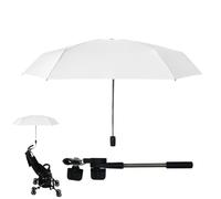 Ombrello per passeggino - Ombrello per passeggino Parasole per passeggino regolabile a 360° | Ombrellino per carrozzina | Ombrellone per passeggino UPF 50+ Ombrellone clip- per passeggini