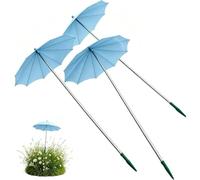 Ombrello per Piante - Schermo da Giardino con Baldacchino Retrattile in 3 Pezzi, Ombrelli per Piante in Rete Oscurante, Coperture Proteggi Ombra Flora Resistenti alle Intemperie | Tenda di Protezione