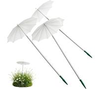 Ombrello per Piante - Schermo da Giardino con Baldacchino Retrattile in 3 Pezzi, Ombrelli per Piante in Rete Oscurante, Coperture Proteggi Ombra Flora Resistenti alle Intemperie | Tenda di Protezione