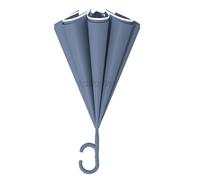 Ombrello per pioggia e sole con manico lungo, impermeabile e antivento con apertura inversa, perfetto per scuola, passeggiate, viaggi e pendolarismo, Blu