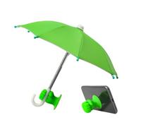 Ombrello per telefono - 8 pollici protezione UV mini ombra, resistente all'acqua copertura del dispositivo portatile, supporto per tazza, ombra solare per tablet, auto, sedia, all'aperto, fah, verde
