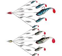 Ombrello Pesca Rig 5 Braccia Alabama Rig Kit con Weedness Bait Esca Jigs Barca Traina Lama Salice Ultraleggero Esche per Bass Crappie Stripers Trota Salmone