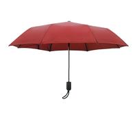 OMBRELLO PIEGHEVOLE ANTIVENTO PIOGGIA UNISEX APERTURA AUTOMATICA 98cm Burgundy