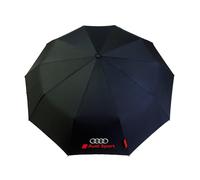 Ombrello Pieghevole Automatico Antivento Piccolo Compatto Uomo Donna Nero | Chiuso 30 cm · 10 stecche in fibra di vetro · telo 210T idrorepellente, protezione 50+ · custodia coordinata inclusa