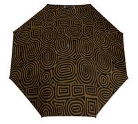 Ombrello pieghevole automatico in stile afrocentrico 1, colla nera, protezione UV, apertura e chiusura automatica con un solo pulsante, antivento, portatile, ideale per viaggi sotto la pioggia e il