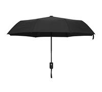 Ombrello pieghevole automatico nero con diametro di 95 cm, impermeabile, leggero e stabile, ideale per campeggio, spiaggia, balcone e giardino