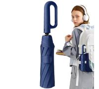 Ombrello pieghevole automatico - Tenda antivento da 105 cm, design aperto a un tocco, custodia da viaggio compatta | Protezione dalle intemperie durante i viaggi a casa e al lavoro