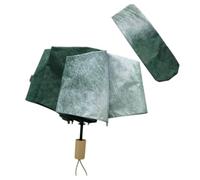 Ombrello Pieghevole Ombrello da Viaggio Pieghevole, Compatto, Pieghevole in Tre Parti, Antivento, con Protezione UV, Leggero E Portatile.-Verde (Manuale)-8