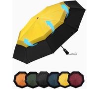 Ombrello Pieghevole Pioggia Da Viaggio Antivento - Ombrelli Portatile per Uomo D