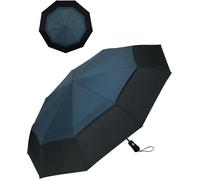 Ombrello Pieghevole Pioggia Da Viaggio Antivento - Ombrelli Portatile per Uomo D