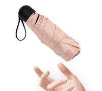 Ombrello Pieghevole Pioggia, Mini Piccolo Ombrello anti UV Tascabile da Viaggio da Sole Portatile Leggero Compatto, Ombrellino da Borsa Ombrelli per Adatto per Attività All'aperto Rosa Umbrella