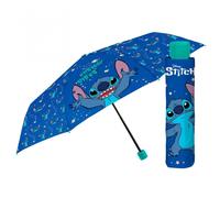 Ombrello Pieghevole Stitch Perletti 50 cm - Antivento, Compatto, Leggero, Scuola