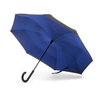 Ombrello pieghevole totes Inbrella Reverse-Close, Colore: blu reale/nero., Taglia unica