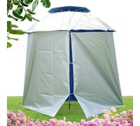 Ombrello portatile da spiaggia - Parasole da spiaggia impermeabile e visiera da sole | Riparo solare per campeggio, protezione UV e anti-pile | Tenda ombrello pieghevole, tenda da spiaggia in tessuto
