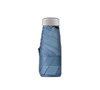 Ombrello Sottile Portatile 5 Pieghevoli, da Viaggio - Compatto for Esterni Leggero Stand Up To Snow Stor,Rosa(Blue)