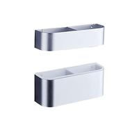 Ombrello Stands Metal Hombrell Horten Stand, portafonde di salvamento spaziale in ingresso, montato con vassoio a goccia, per corridoio foyer/strato nero/singolo (strato singolo argento luminoso)