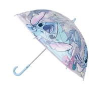 Ombrello Stitch Disney ombrello per bambini a cupola con manico a U 8 raggi apertura manuale antivento