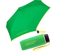 Ombrello tascabile Benetton Ultra Mini Flat Solid, Verde, 88 cm