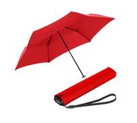 Ombrello tascabile Knirps Ultra US.050 Slim Manual - Ultra leggero e piatto - Resistente alle tempeste - Antivento - 21 cm - Rosso
