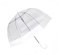Ombrello trasparente a bolle d'aria Canopy Rainproof Ombrelli trasparenti per adulti, perfetto per matrimoni e lauree foto - J Hook si apre automaticamente, Bianco assetto, 120 cm Durchmesser