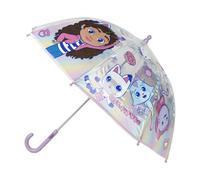 OMBRELLO TRASPARENTE GABBY'S DOLLHOUSE CON APERTURA MANUALE 8 RAGGI - 0800