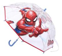 CERDÁ LIFE'S LITTLE MOMENTS - Paraguas Transparente Niño de Spiderman - Apertura Manual con Mecanismo Antiviento y Proteccion - Licencia Oficial Marvel, Rojo, único, 2400000653