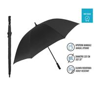 Ombrello Uomo Manuale Perletti Parapioggia Sole Lungo Golf Antivento Nero
