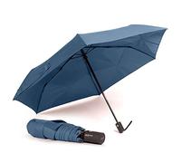 Ombrello VOGUE EASY FOLD. Apertura e chiusura automatica. Tessuto 100% Eco Rpet. realizzato con bottiglie di plastica riciclate. Sistema antivento (Wind Proof) e protezione UV. (Blu)
