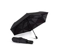 Ombrello VOGUE EASY FOLD. Apertura e chiusura automatica. Tessuto 100% Eco Rpet. realizzato con bottiglie di plastica riciclate. Sistema antivento (Wind Proof) e protezione UV. (Nero)