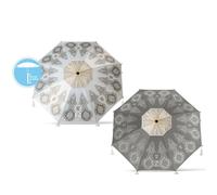 Atosa Ombrellone da spiaggia Mandala con gonna orientabile in metallo in alluminio Ø180 cm Oxford Protezione UPF 50+ Assortita in 2 possibilità con custodia, multicolore