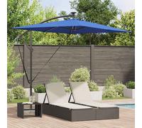 Ombrellone 294 x 200 x 270 cm Poliestere e Alluminio Azzurro