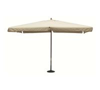 Ombrellone 3x3 mt da esterno con palo centrale in legno e telo con bordino Arlecchino