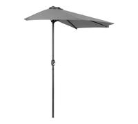 Ombrellone a mezzaluna 3 mt da muro esterno giardino con palo centrale in alluminio Half Moon