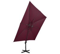 Ombrellone a Sbalzo con Doppia Copertura 300x300 cm Bodeaux