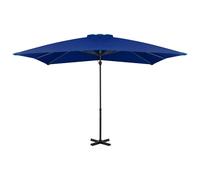 Ombrellone a Sbalzo con Palo in Alluminio Azzurro 250x250 cm