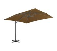 Ombrellone a Sbalzo Palo in Alluminio 300x300cm Grigio Talpa