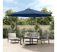 Ombrellone a Sbalzo Palo in Alluminio 350 cm Blu
