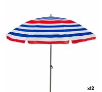 Ombrellone Aktive Azzurro Rosso Multicolore Argentato Ø 160 cm 160 x 167 x 16