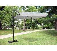 OMBRELLONE ALLUMINIO PALO LATERALE GIREVOLE DECENTRATO 2X3 RETTANGOLARE 200X300