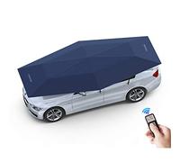 Ombrellone automatico per tenda per auto Carport pieghevole mobile Copertura per tettuccio per auto portatile Protezione antigrandine Telo per auto, Anti-UV, Antivento, Impermeabile, 4,8 x 2