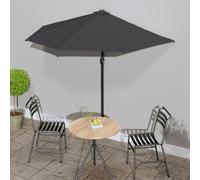 Ombrellone Balcone Palo Alluminio Antracite 270x144 cm a Metà