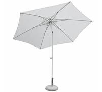 Ombrellone Bianco 3 Mt da Giardino Rotondo Palo Centrale Balcone Girevole