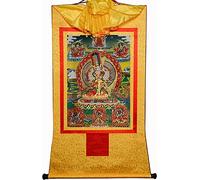 (Ombrellone Bianco), Thangka Tibetano Pittura Arte, Arazzo Buddha con Rotolo (Colore : Rosso, Dimensioni : Small(35cm*27cm)) (Color : Unique Colour, Size : Medium(62cm*47cm))