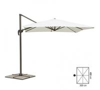 Ombrellone braccio deluxe 3x4 bianco Verdelook
