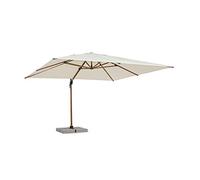 Ombrellone a Braccio Orion 4x4 Metri Colore Beige e Legno Naturale