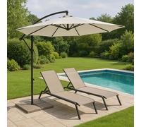 Ombrellone a Braccio Texas Diametro 3 Metri Colore Telo Naturale